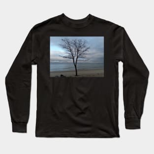 A tree on the beach Long Sleeve T-Shirt